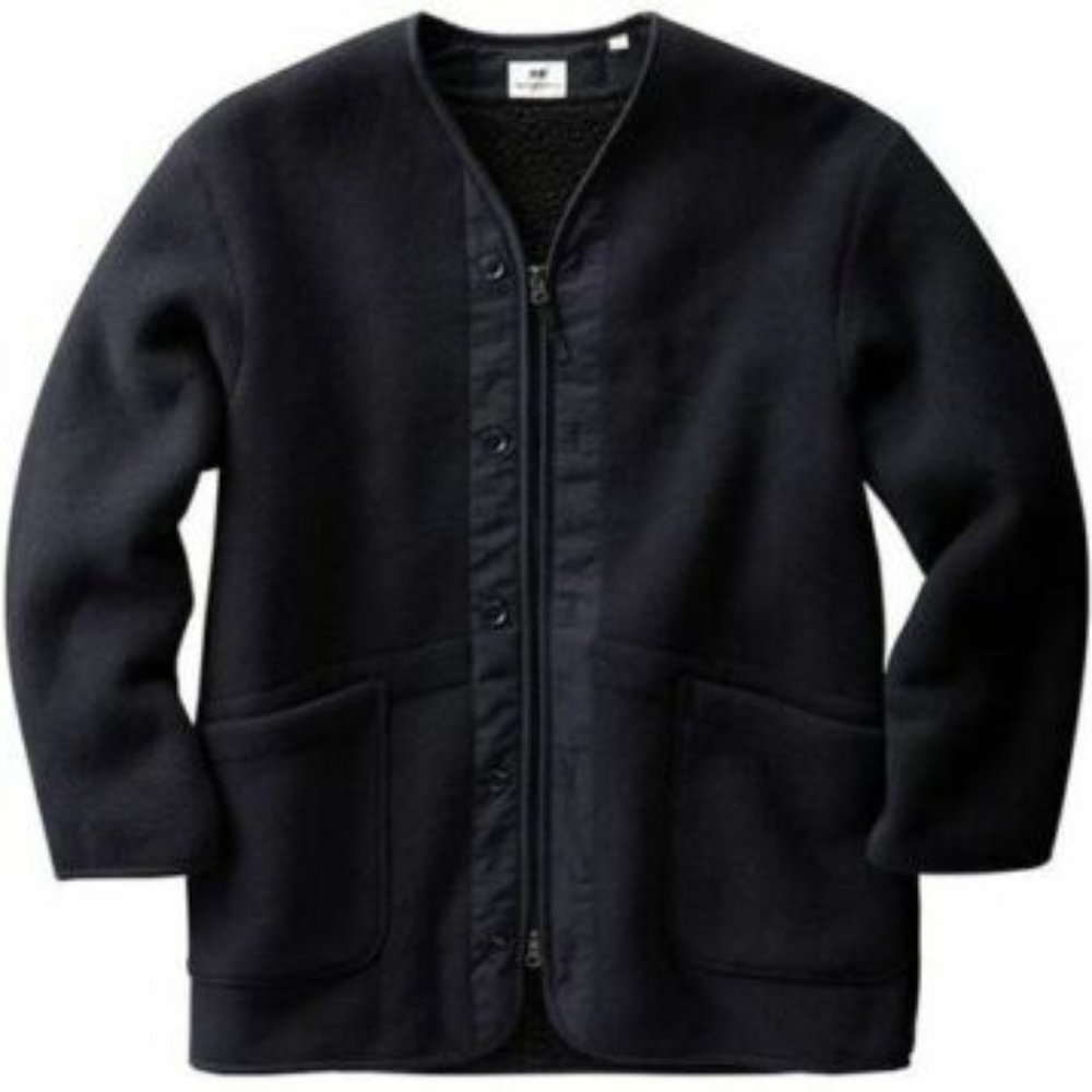 Uniqlo Engineered Garments Fleece Collarless Coat